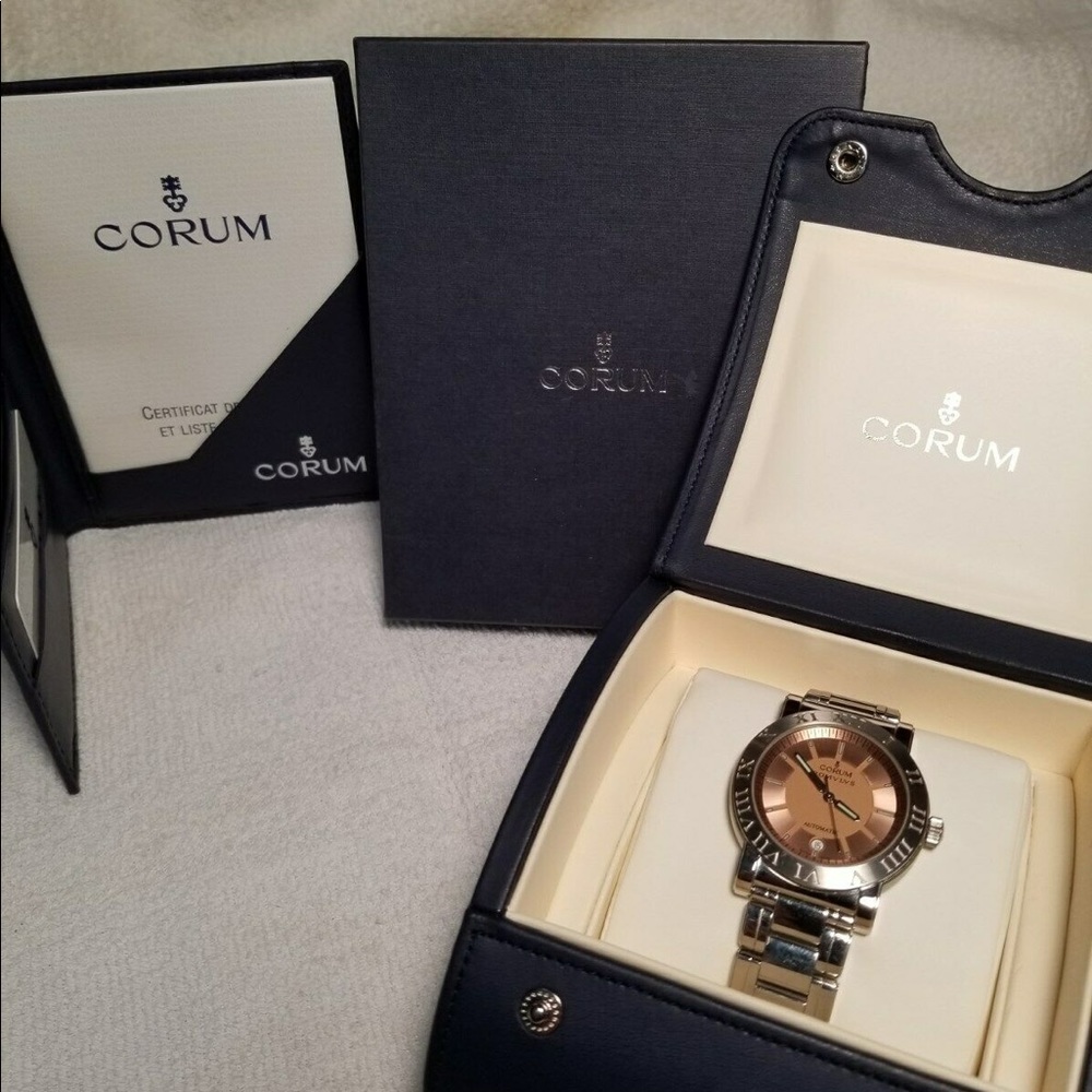 Rare Corum Romulus Automatic Peach Copper Watch R… - image 2